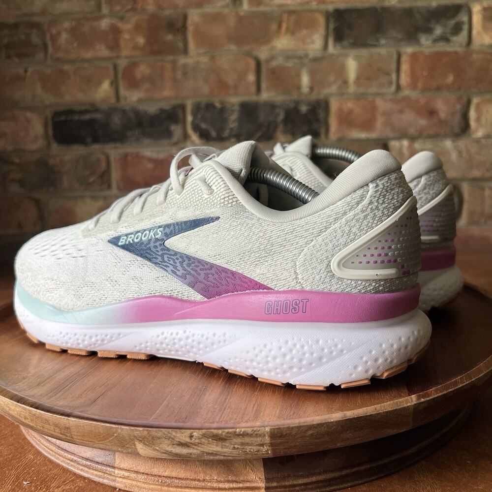 Brooks Ghost 16 Women's 9.5 D Gray Purple Neutral Cushion Running Shoes Sneakers - Picture 12 of 16
